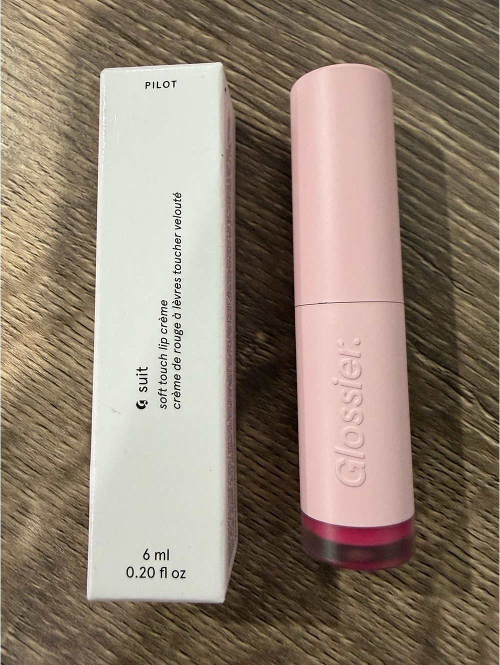 Glossier G Suit Soft Touch Lip Creme in Pilot NEW
